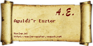 Agulár Eszter névjegykártya