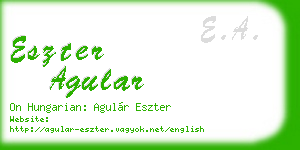 eszter agular business card