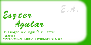 eszter agular business card